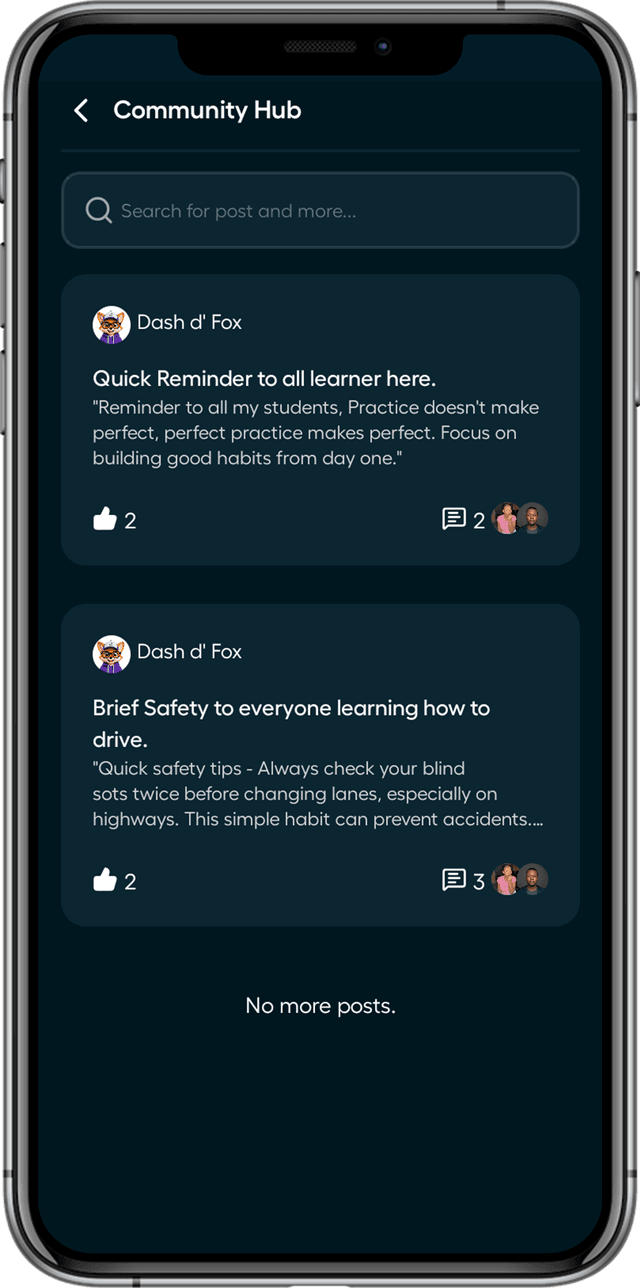 Connect to share ideas with other learners